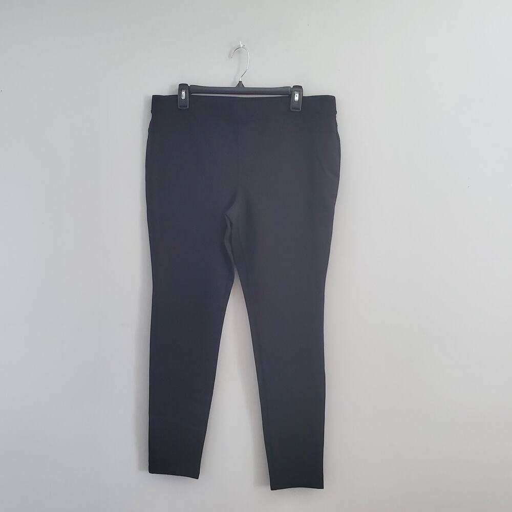 HUE Black Ponte Leggings XL